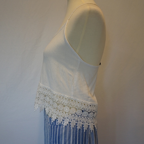 Tank Top with Lace Bottom Trim - Picture 2 of 4